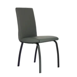 DarcyChaise de salle à manger rembourrée avec pieds en métal