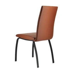 DarcyChaise de salle à manger rembourrée avec pieds en métal