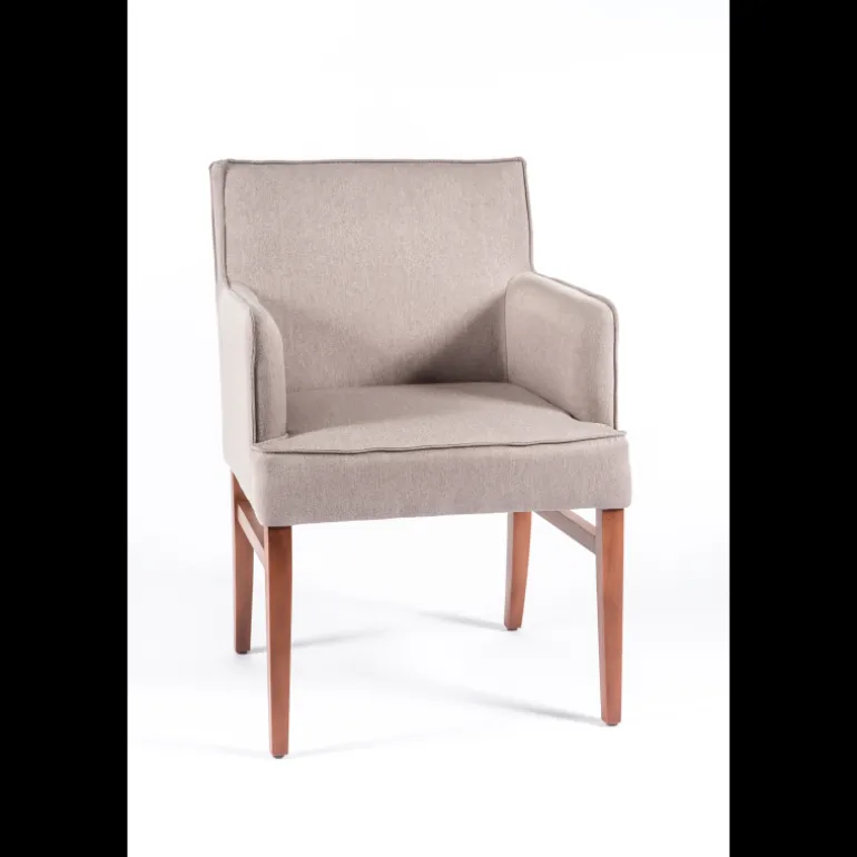 Diem 40 Fauteuil contemporain en tissu et bois