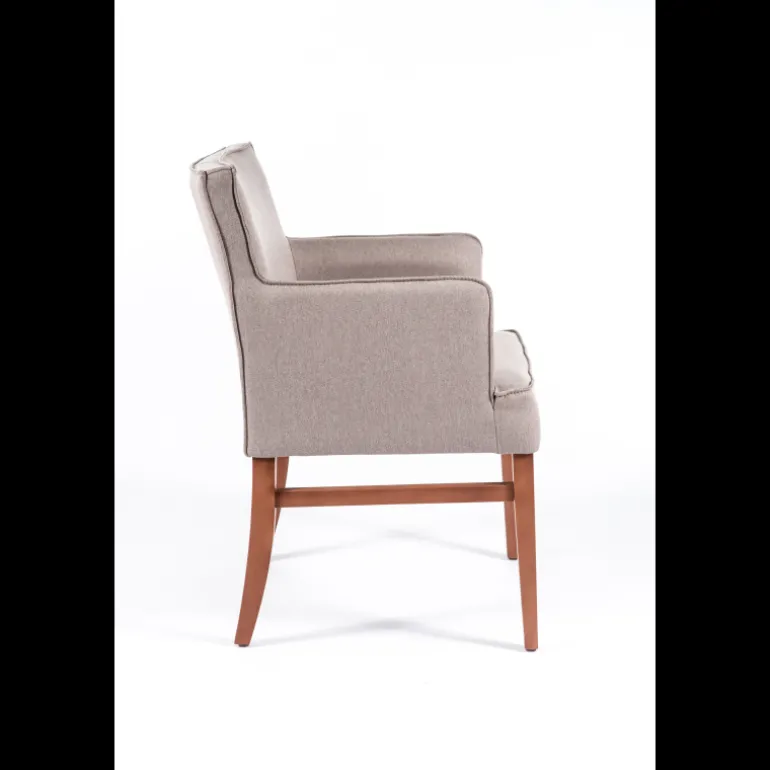 Diem 40 Fauteuil contemporain en tissu et bois