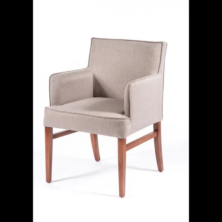 Diem 40 Fauteuil contemporain en tissu et bois