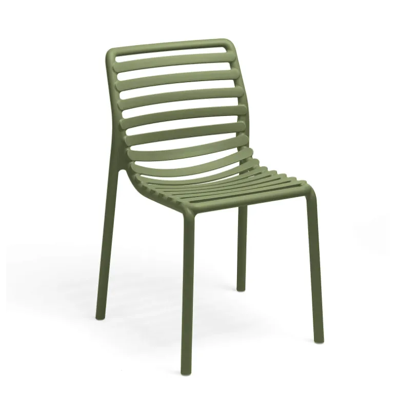 Doga bistrot Chaise de jardin design empilable sans accoudoirs de fabrication italienne