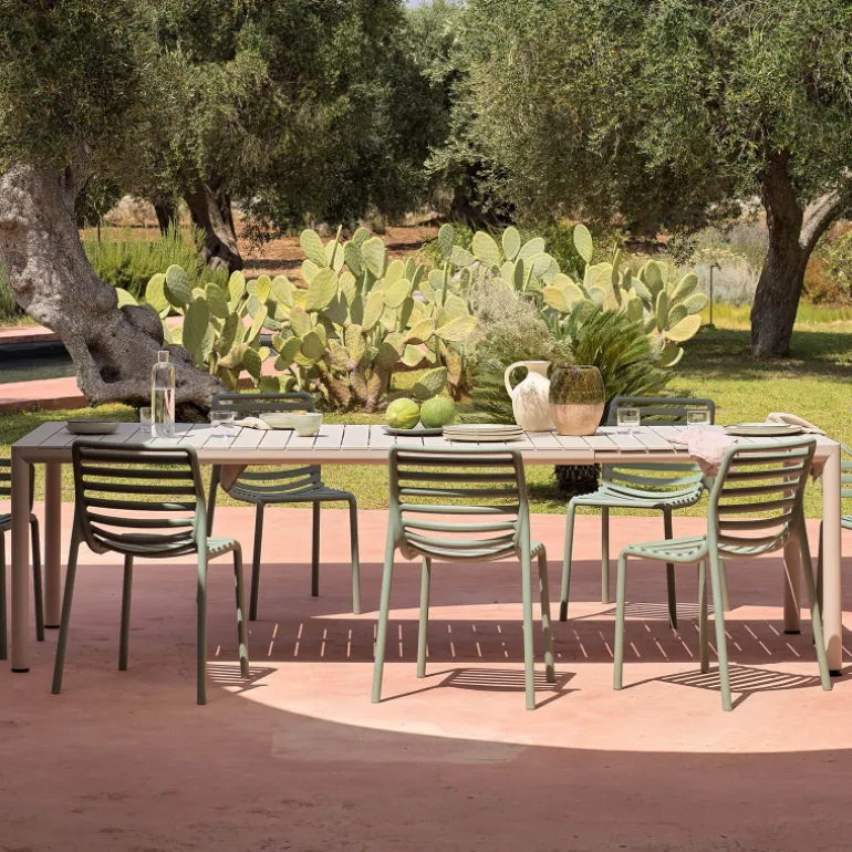 Doga bistrot Chaise de jardin design empilable sans accoudoirs de fabrication italienne