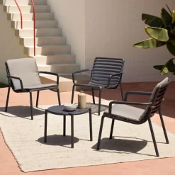 Doga Fauteuil de jardin bas relax design italien