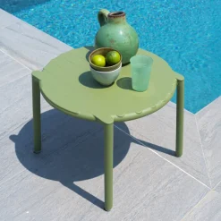 Doga Table basse de jardin ronde empilable fabriquée en Italie