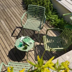 Doga Table basse de jardin ronde empilable fabriquée en Italie