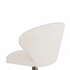 Doris P Tabouret pivotant et réglable en hauteur en synthétique et métal chromé