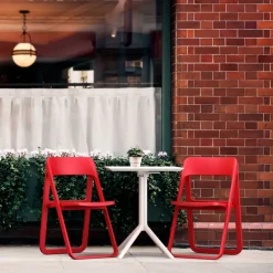 Dream Chaise de jardin pliante moderne en polypropylène