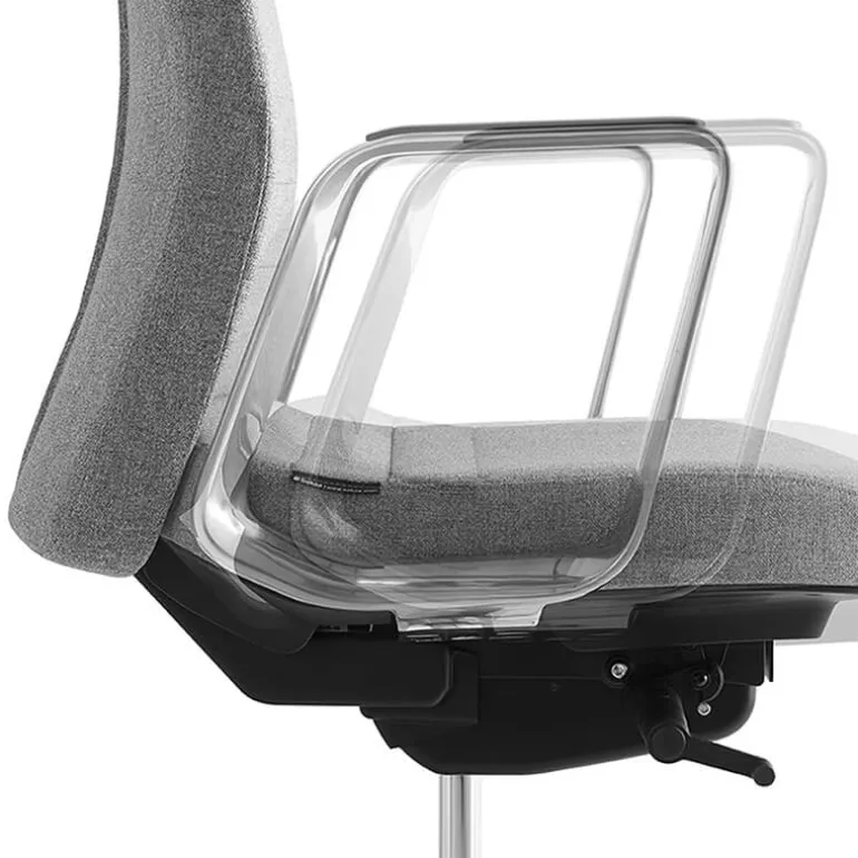 Eden 02 Fauteuil de direction en tissu avec têtière made in France