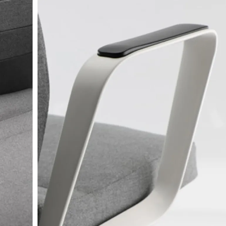 Eden 02 Fauteuil de direction en tissu avec têtière made in France