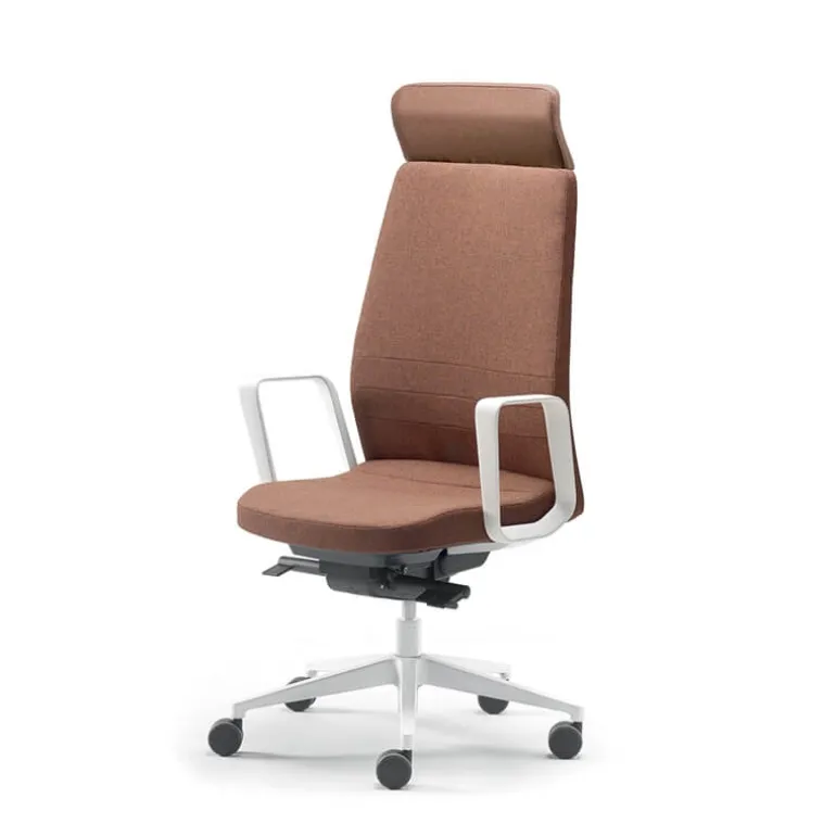 Eden 02 Fauteuil de direction en tissu avec têtière made in France