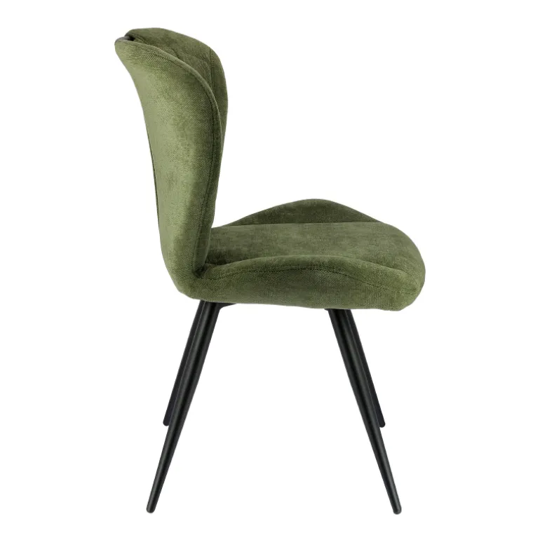 EliseChaise rembourrée pivotante en tissu avec poignée