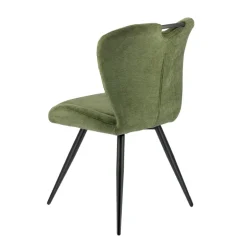 EliseChaise rembourrée pivotante en tissu avec poignée