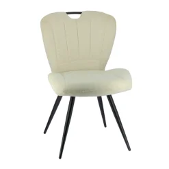 EliseChaise rembourrée pivotante en tissu avec poignée