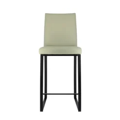 Elite Tabouret snack rembourré en simili et métal