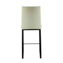 Elite Tabouret snack rembourré en simili et métal