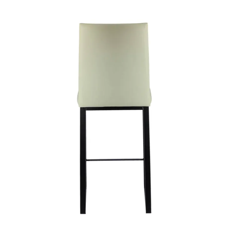 Elite Tabouret snack rembourré en simili et métal