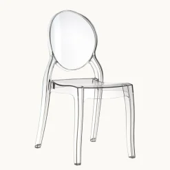 Elizabeth Chaise médaillon transparente en polycarbonate