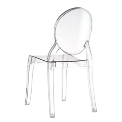 Elizabeth Chaise médaillon transparente en polycarbonate