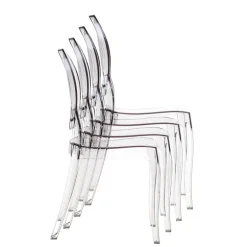 Elizabeth Chaise médaillon transparente en polycarbonate