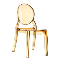 Elizabeth Chaise médaillon transparente en polycarbonate
