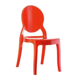 Elizabeth Chaise moderne médaillon en polycarbonate opaque