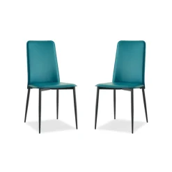 Ely A Chaise moderne en croûte de cuir