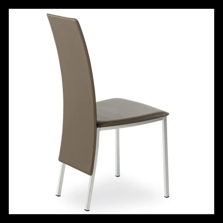 Elyn Chaise contemporaine de salle à manger en simili