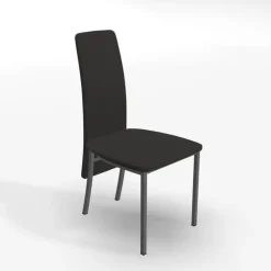 Elyn Chaise de séjour contemporaine tissu et pieds métal