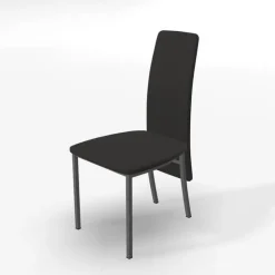 Elyn Chaise de séjour contemporaine tissu et pieds métal