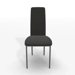 Elyn Chaise de séjour contemporaine tissu et pieds métal