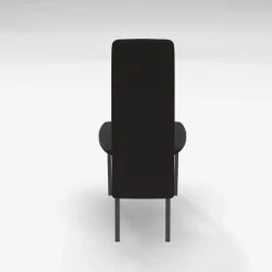 Elyn Chaise de séjour contemporaine tissu et pieds métal