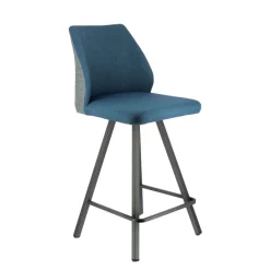 Emma Tabouret snack pivotant bicolore avec pieds en métal