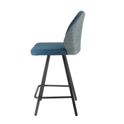 Emma Tabouret snack pivotant bicolore avec pieds en métal