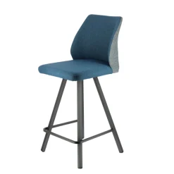 Emma Tabouret snack pivotant bicolore avec pieds en métal