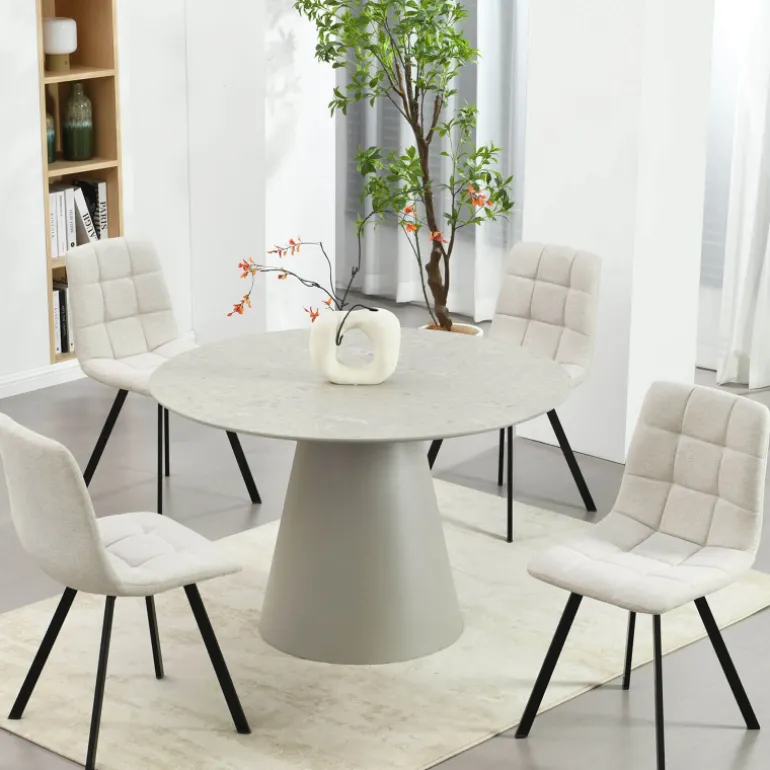 EmmyTable design ronde avec pied central