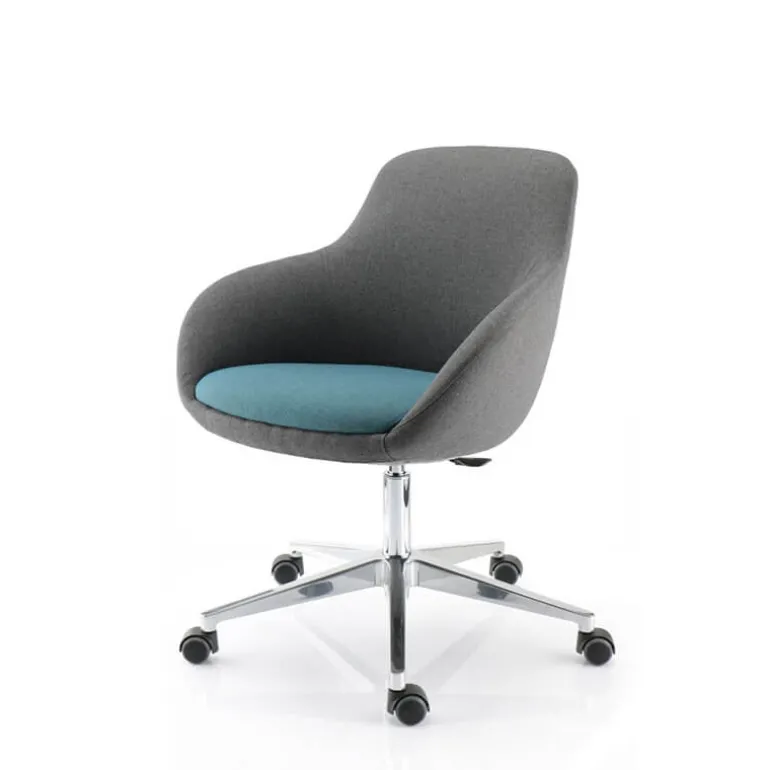 Eneka 02 Fauteuil relax réglable et pivotant avec roulettes made in France