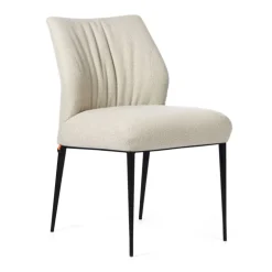 Enora Chaise Mobitec® moderne en tissu et pieds en métal