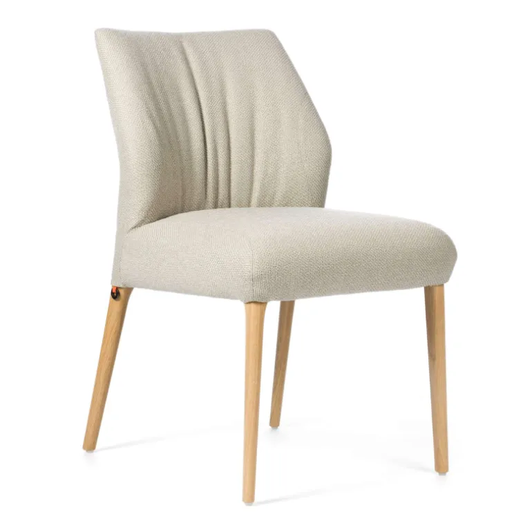 Enora Mobitec® Chaise cocooning en tissu et pieds en bois