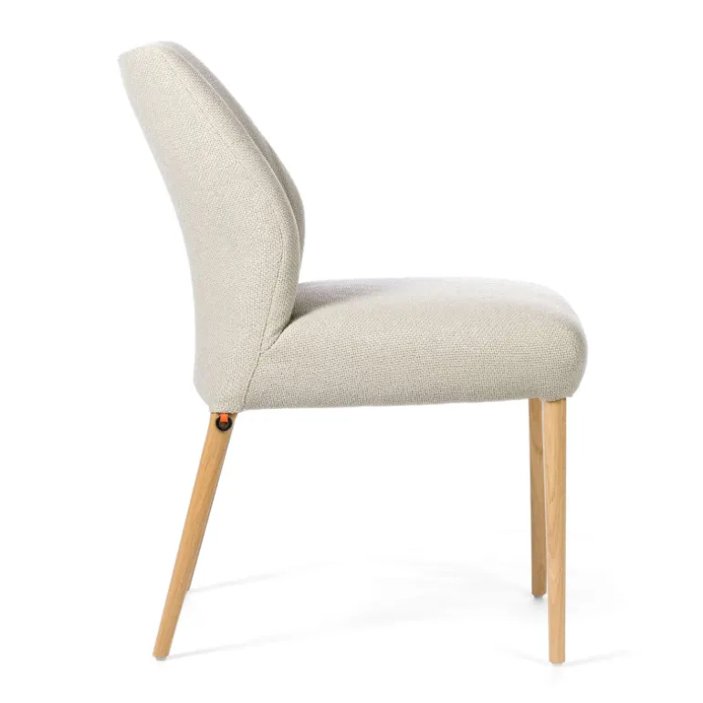 Enora Mobitec® Chaise cocooning en tissu et pieds en bois