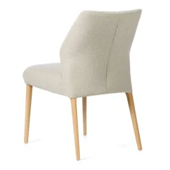 Enora Mobitec® Chaise cocooning en tissu et pieds en bois