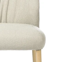 Enora Mobitec® Chaise cocooning en tissu et pieds en bois