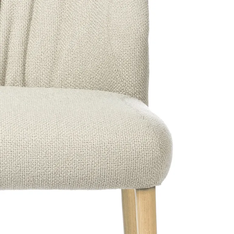 Enora Mobitec® Chaise cocooning en tissu et pieds en bois