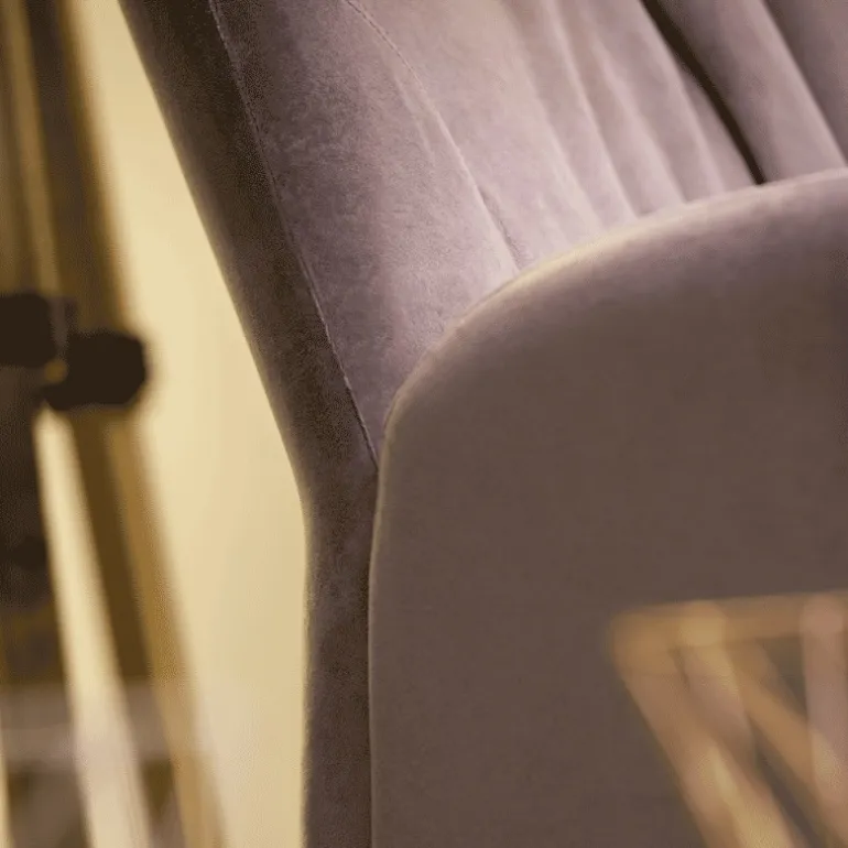 Enora Mobitec® Fauteuil cocooning en tissu et pieds en bois