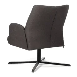 Enora Mobitec® Fauteuil cocooning pivotant en tissu et métal