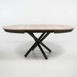Fahrenheit Table ronde extensible design en mélaminé et pied mikado