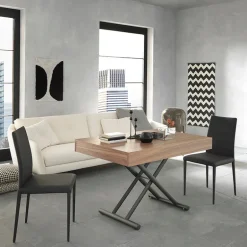 Febo AT046 Table italienne relevable en bois avec allonges