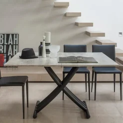 Fenice AT050 Table italienne relevable et rabattable en mélaminé