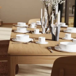 Fiera Table à manger rectangulaire en bois