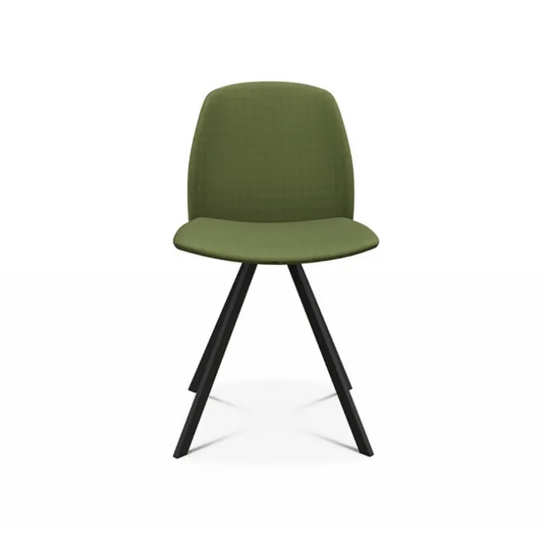 Figaro Chaise moderne pivotante en tissu fabriquée en Belgique